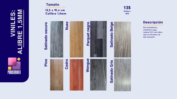 VINIL LTV 1,5 MM